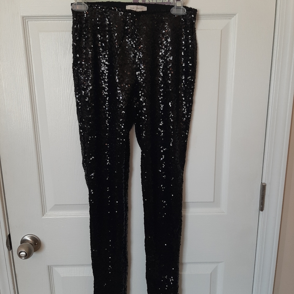 Bear Dance Black Sequin Pants